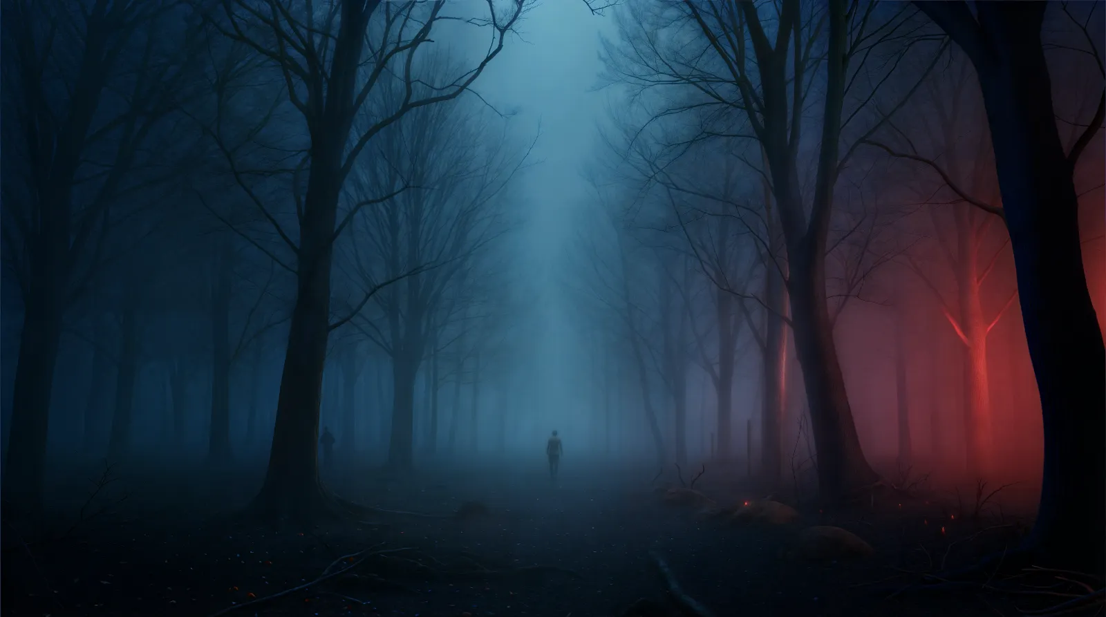 Dark forest background